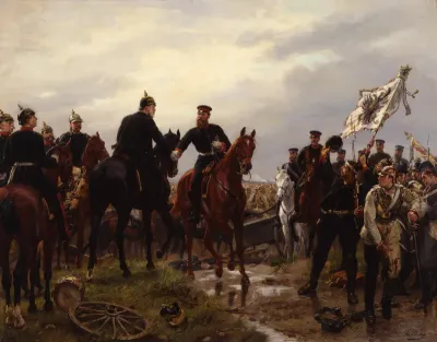 Die Schlacht von Königgrätz am 3. Juli 1866