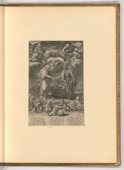 Die Vermählung des Bösen mit dem Teufel (Allegorie)