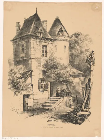 Dienstingang van een kasteel of woonhuis