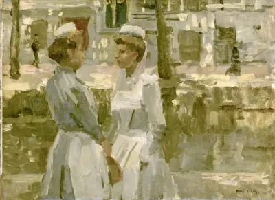 Dienstmeisjes op de Leidsegracht