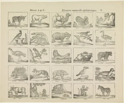 Dieren A.B.C. / histoire naturelle alphabetique