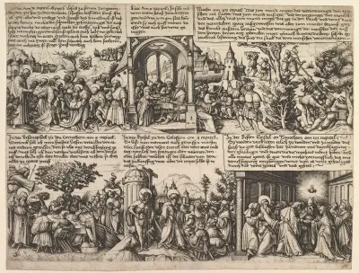 Different Scenes, from the Gospels and from Acta Apostolorum