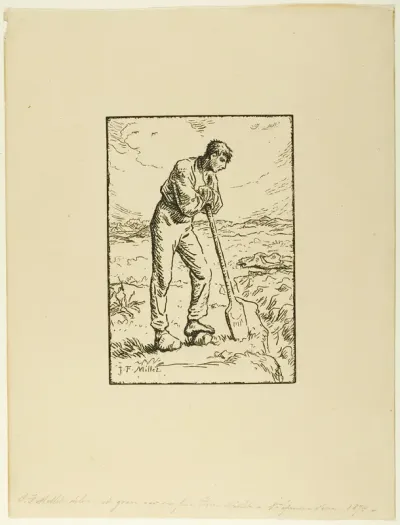 Digger Leaning on His Spade