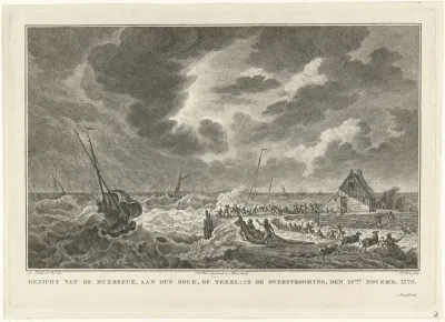 Dijkbreuk op Texel, 1775