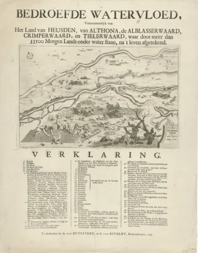 Dijkdoorbraak bij Elden, 1740