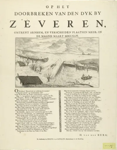 Dijkdoorbraak bij Zeveren, 1744