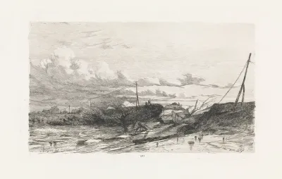 Dijkdoorbraak te Arnhem, 1855