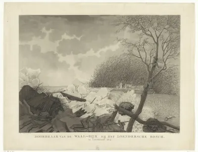 Dijkdoorbraak van de Waaldijk bij Nijmegen, 1809
