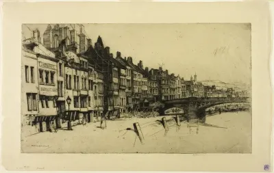 Dinant, plate nine from the Belgian Set