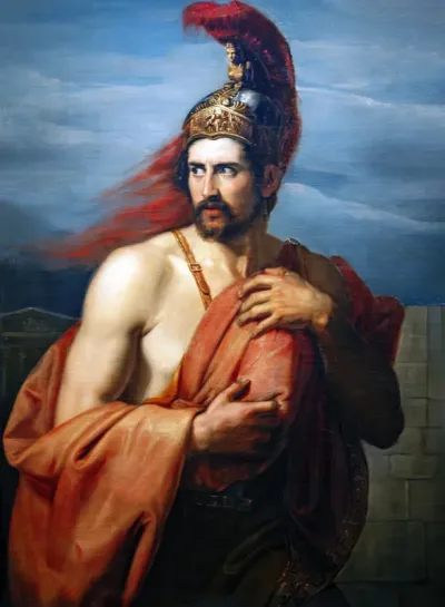 Diomedes flees hiding the Palladium