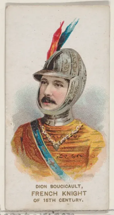 Dion Boucicault as a French Knight of the 15th Century, from the set Actors and Actresses, First Series (N70) for Duke brand cigarettes