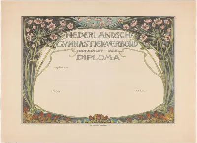 Diploma van het Nederlandsch Gymnastiek-verbond
