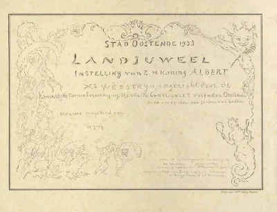 Diploma voor het X° Landjuweel
