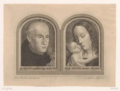 Diptiek van abt Lieven Hughenois en Madonna met Kind