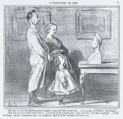 Dire que je vais être prochainement exposé..., from L'Exposition de 1859, published in Le Charivari, April 5, 1859