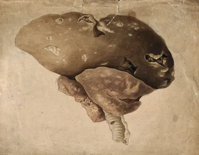 Diseased liver (?)