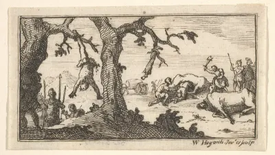 Dismemberment, etc. (John Beaver, Roman Military Punishments, 1725)