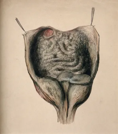 Dissection of diseased intestines