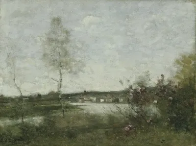 Distant View of Corbeil, Morning