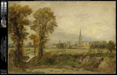 Distant View of Salisbury Cathedral