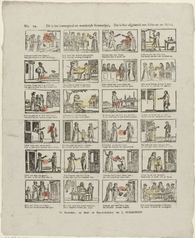Dit is het trouwgeval en wondellyk schouwspel / Dat is hier afgebeeld van Urbanus en Isabel