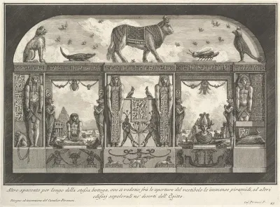 Diverse Maniere d'adornare i cammini ed ogni altra parte degli edifizi desunte dall'architettura Egizia, Etrusca, e Greca con un Ragionamento Apologetico in defesa dell'Architettura Egizia, e Toscana, opera del Cavaliere Giambattista Piranesi Archite