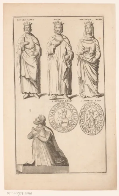 Diverse portretten van koninklijke figuren