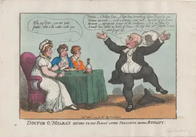 Doctor O'Meara's Return to His Family After Preaching Before Royalty