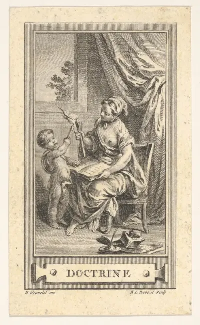 Doctrine, from the "Almanach iconologique"