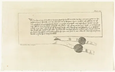 Document met twee zegels uit 1422