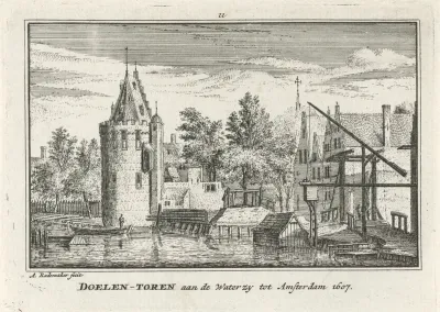 Doelen-Toren aan de Waterzy tot Amsterdam 1607