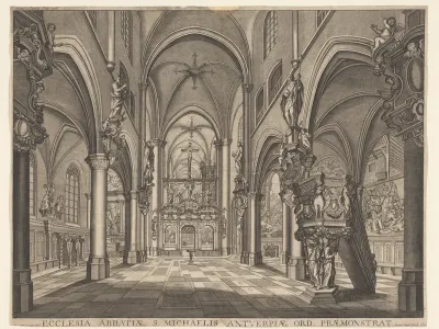Doksaal in de kerk van de Sint Michielsabdij in Antwerpen