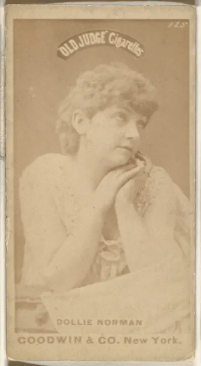 Dollie Norman, from the Actors and Actresses series (N171) for Old Judge Cigarettes