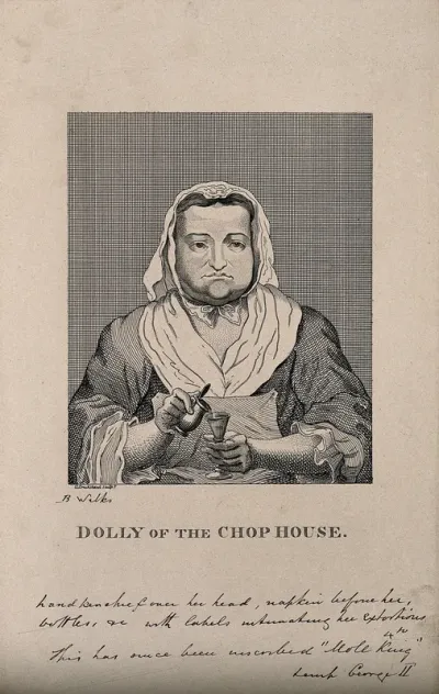 Dolly, a proprietress of a restaurant specialising in steaks, mutton etc