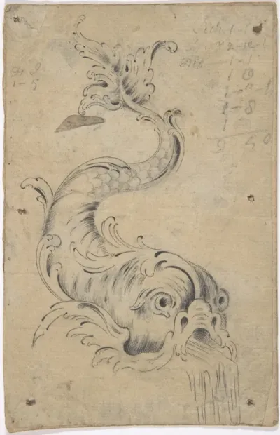 Dolphin Fountain Element