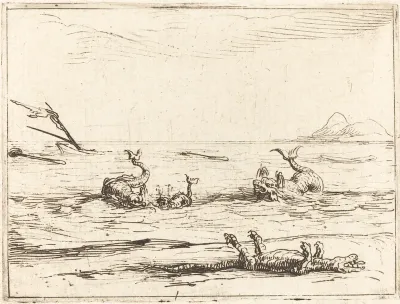 Dolphins and Crocodile