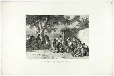 Domestic Punishments, plate 10 from Customs and traditions of Negroes, volume 4 of Voyage pittoresque dans le Brésil