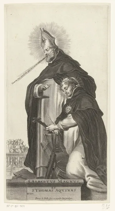 Dominicaanse heiligen Albertus Magnus en Thomas van Aquino