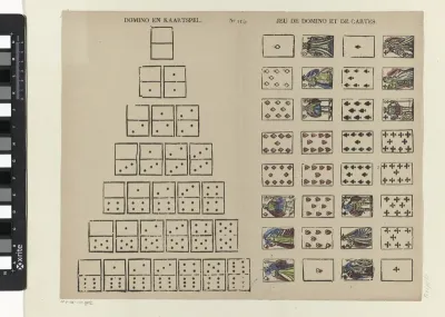 Domino en kaartspel / Jeu de domino et de cartes