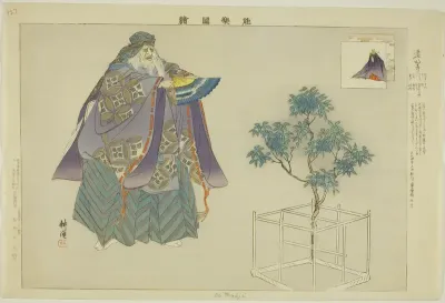 Domyoji, from the series "Pictures of No Performances (Nogaku Zue)"