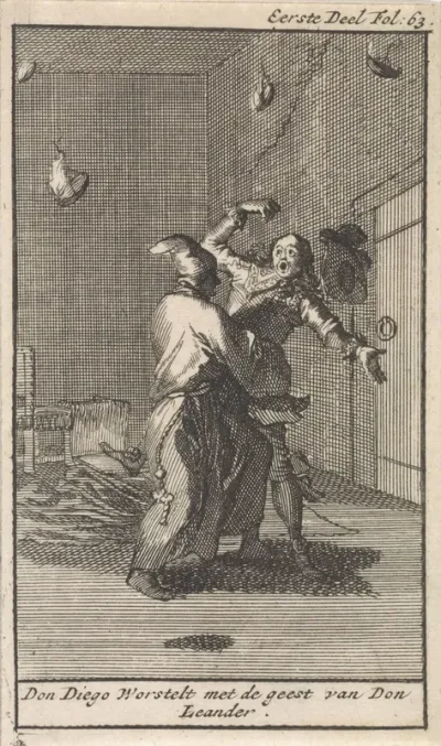 Don Diego worstelt met de geest van Don Leander