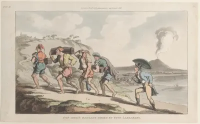 Don Luigi's Baggage Seized by Four Lazzaroni