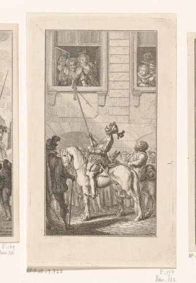 Don Quichot na afloop van een toernooi