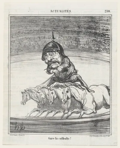 Don't fall!, from 'News of the day,' published in Le Charivari, September 24, 1868