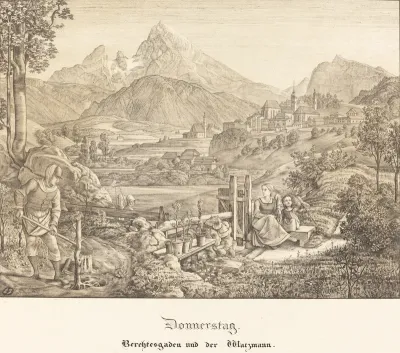 Donnerstag - Berchtesgaden und der Watzmann (Thursday - Berchtesgaden and the Watzmann Mountain)
