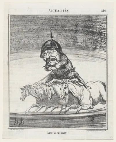 Don't fall!, from 'News of the day,' published in "Le Charivari"