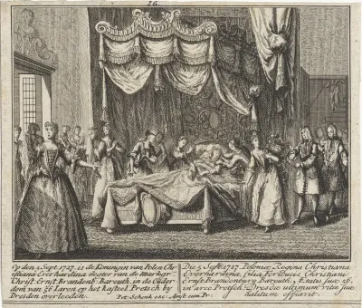 Dood van Christiane Eberhardine van Brandenburg-Bayreuth