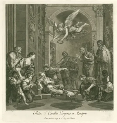 Dood van de heilige Cecilia