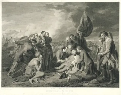 Dood van James Wolfe tijdens de Slag om Quebec