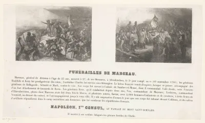 Dood van Marceau en de tocht van Napoleon door de Alpen, 1796 / 1800
